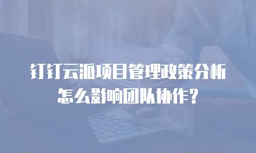钉钉云派项目管理政策分析怎么影响团队协作？