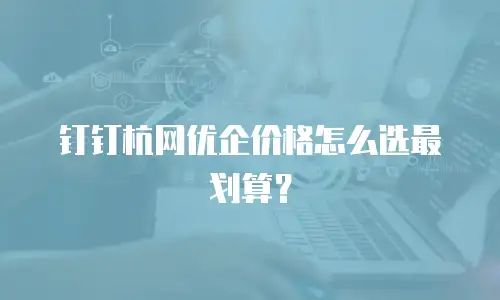 钉钉杭网优企价格怎么选最划算？