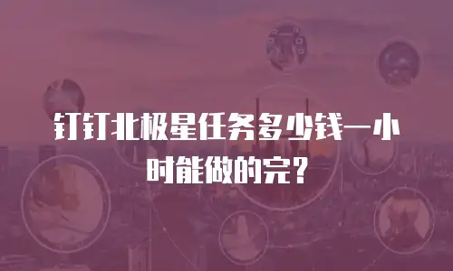 钉钉北极星任务多少钱一小时能做的完？