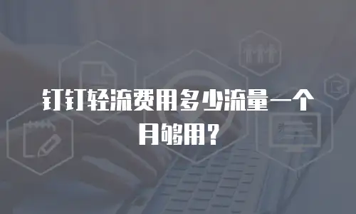 钉钉轻流费用多少流量一个月够用？