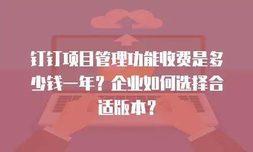 钉钉项目管理功能收费是多少钱一年？企业如何选择合适版本？
