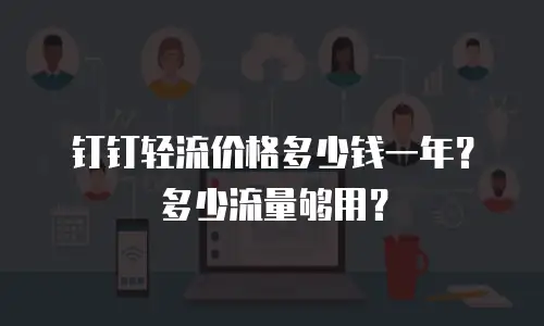 钉钉轻流价格多少钱一年？多少流量够用？