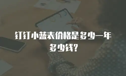 钉钉小蓝表价格是多少一年多少钱？