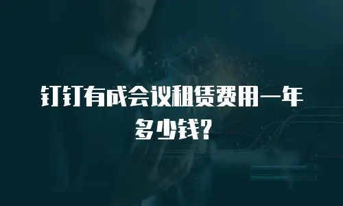 钉钉有成会议租赁费用一年多少钱？