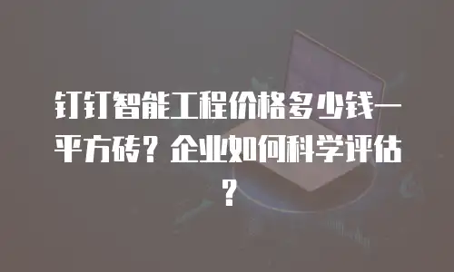 钉钉智能工程价格多少钱一平方砖？企业如何科学评估？