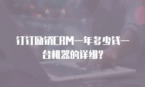 钉钉励销CRM一年多少钱一台机器的详细？