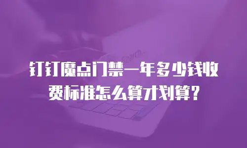 钉钉魔点门禁一年多少钱收费标准怎么算才划算？