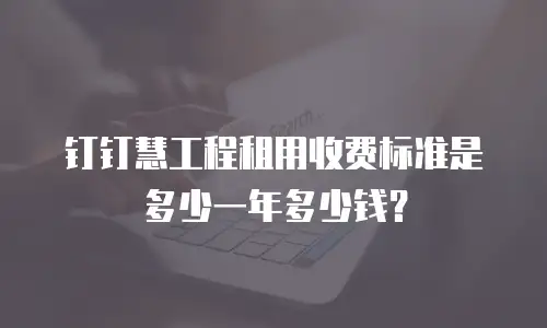钉钉慧工程租用收费标准是多少一年多少钱？