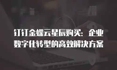 钉钉金蝶云星辰购买：企业数字化转型的高效解决方案