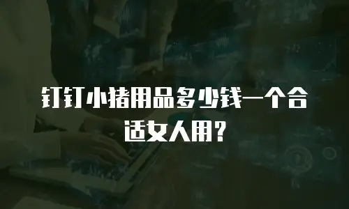 钉钉小猪用品多少钱一个合适女人用？