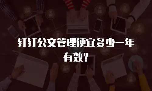 钉钉公文管理便宜多少一年有效？