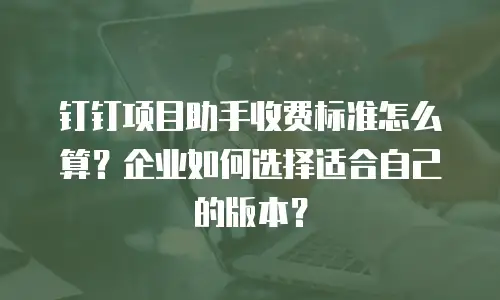 钉钉项目助手收费标准怎么算？企业如何选择适合自己的版本？