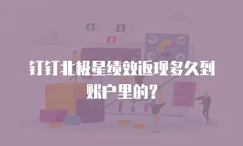 钉钉北极星绩效返现多久到账户里的？