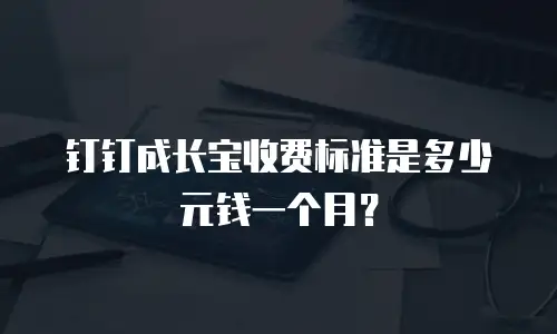 钉钉成长宝收费标准是多少元钱一个月？