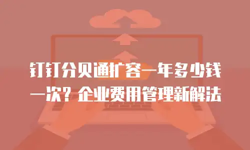钉钉分贝通扩容一年多少钱一次？企业费用管理新解法