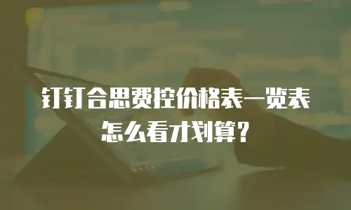 钉钉合思费控价格表一览表怎么看才划算？
