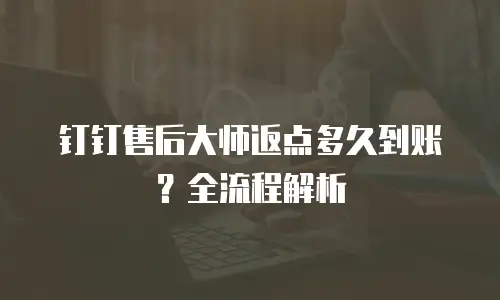 钉钉售后大师返点多久到账？全流程解析