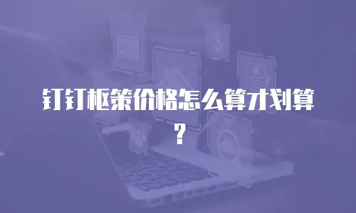 钉钉枢策价格怎么算才划算？