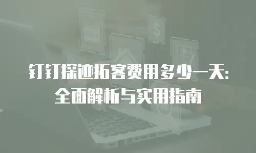钉钉探迹拓客费用多少一天：全面解析与实用指南