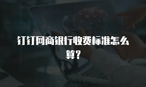 钉钉网商银行收费标准怎么算？