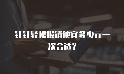 钉钉轻松报销便宜多少元一次合适？