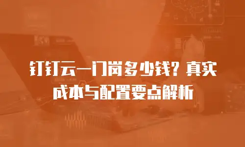 钉钉云一门岗多少钱？真实成本与配置要点解析