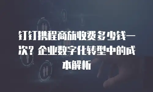 钉钉携程商旅收费多少钱一次？企业数字化转型中的成本解析