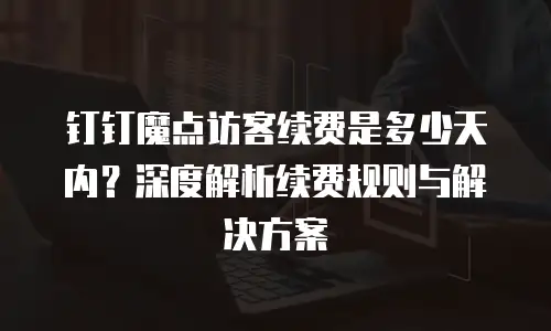 钉钉魔点访客续费是多少天内？深度解析续费规则与解决方案