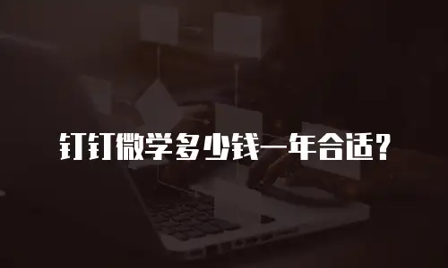 钉钉微学多少钱一年合适？