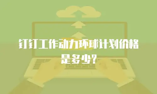 钉钉工作动力环球计划价格是多少？
