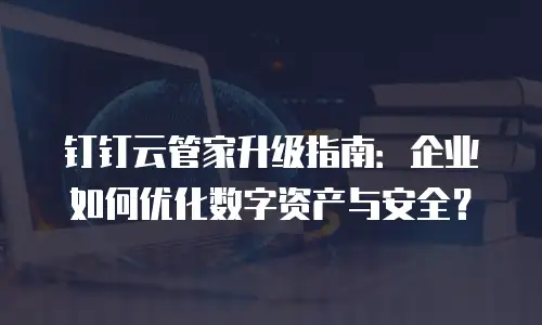 钉钉云管家升级指南：企业如何优化数字资产与安全？