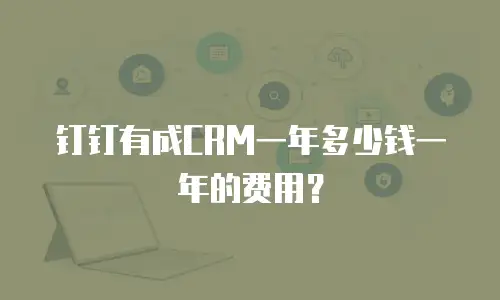 钉钉有成CRM一年多少钱一年的费用？