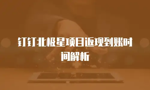 钉钉北极星项目返现到账时间解析