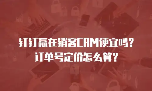 钉钉赢在销客CRM便宜吗？订单号定价怎么算？
