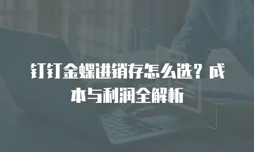 钉钉金蝶进销存怎么选？成本与利润全解析