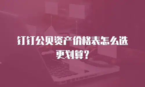钉钉公贝资产价格表怎么选更划算？