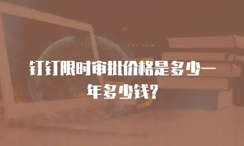 钉钉限时审批价格是多少一年多少钱？