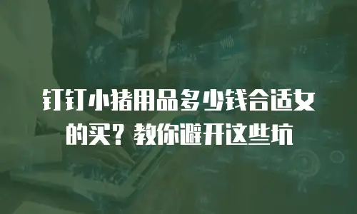 钉钉小猪用品多少钱合适女的买？教你避开这些坑