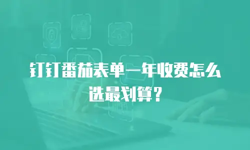 钉钉番茄表单一年收费怎么选最划算？