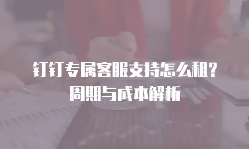 钉钉专属客服支持怎么租？周期与成本解析