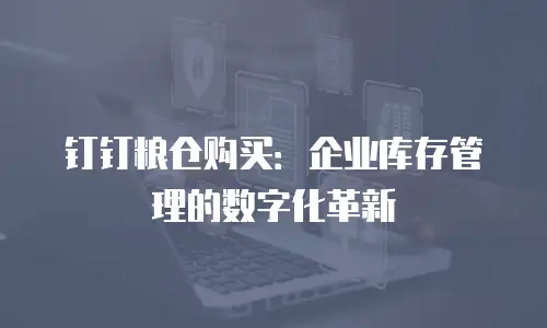 钉钉粮仓购买：企业库存管理的数字化革新