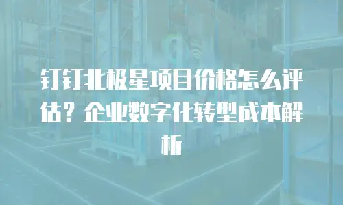钉钉北极星项目价格怎么评估？企业数字化转型成本解析