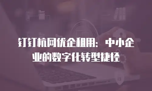 钉钉杭网优企租用：中小企业的数字化转型捷径