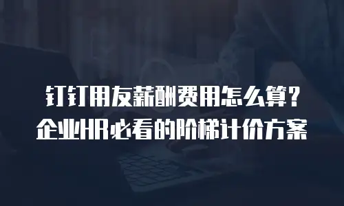 钉钉用友薪酬费用怎么算？企业HR必看的阶梯计价方案
