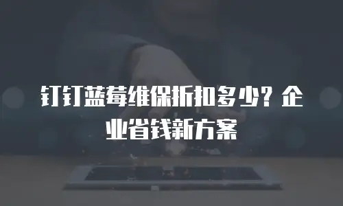 钉钉蓝莓维保折扣多少？企业省钱新方案