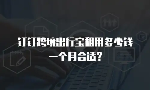 钉钉跨境出行宝租用多少钱一个月合适？