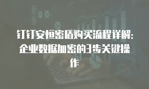 钉钉安恒密盾购买流程详解：企业数据加密的3步关键操作