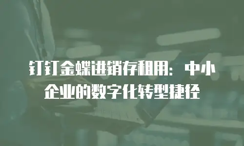 钉钉金蝶进销存租用：中小企业的数字化转型捷径