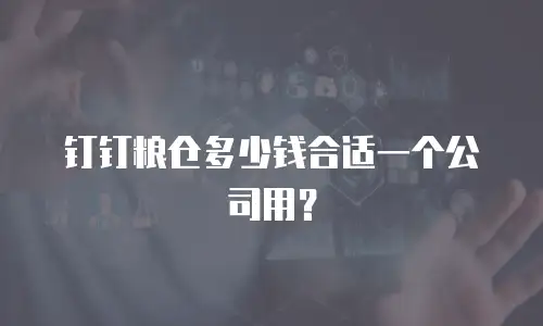 钉钉粮仓多少钱合适一个公司用？