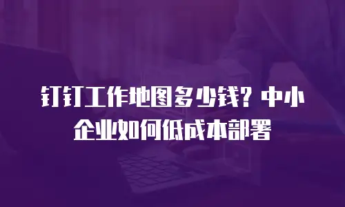 钉钉工作地图多少钱？中小企业如何低成本部署